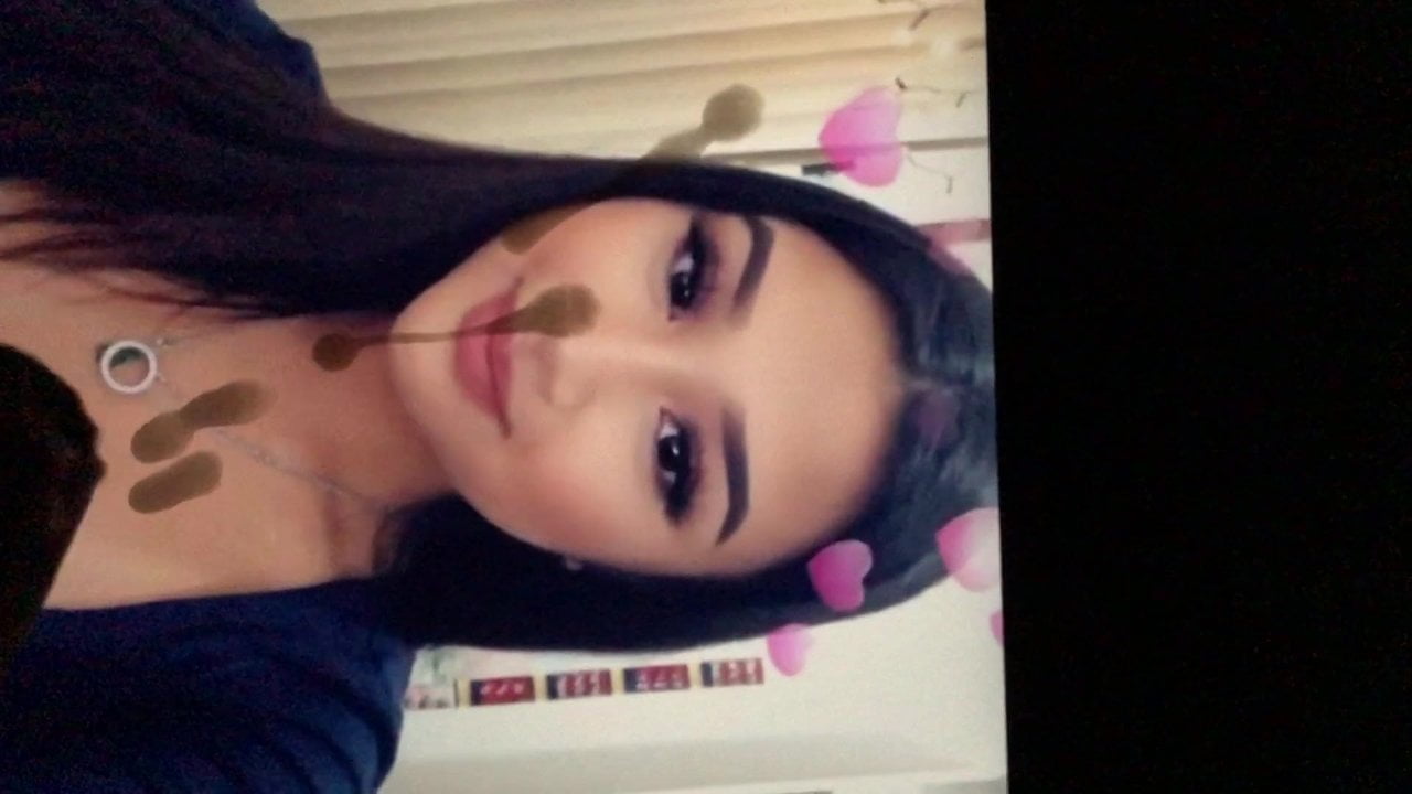 Cute Asian girl cum tribute