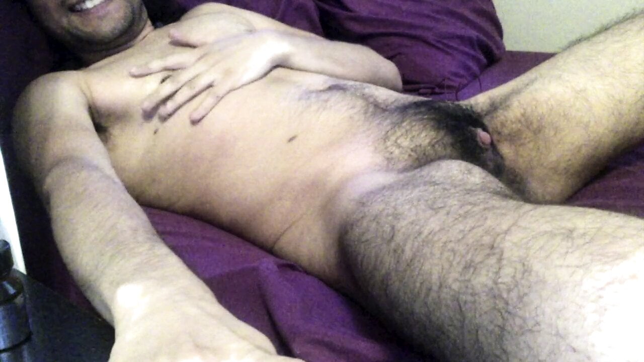 hairy ftm nipple play and handsfree orgasm