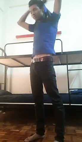 Hot Big Dick Malay Twink Wank till Cum in College Dorm