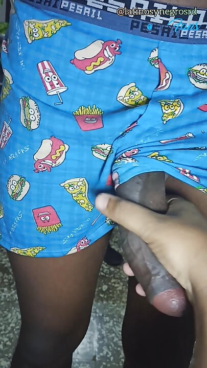 I suck my neighbor’s huge, black and thick cock, he puts it all in me and it comes in my ass.