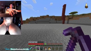 Playing Minecraft naked Ep.6 Boss fight time!!