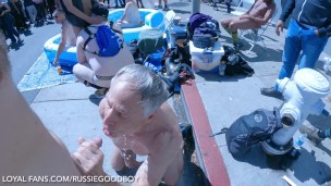 daddy loves drinking boy piss and getting fucked bb in public. folsom street fair