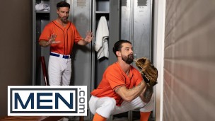 MEN – Horny Tattooed Stud Alpha Wolfe Gets His Tight Ass Drilled By Daniel's Hard Rock Dick