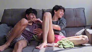 Sexy young couple making love with intense desire