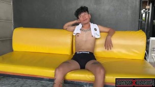 Tattooed Damian Dragon Satisfies Tiger Bareback Desire