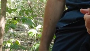 Masturbating in the forest on a bike 💦🍂