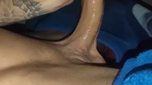 Big oiled cock handjob