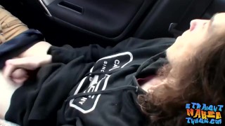 Straight thug Sean Johansen masturbates outdoor and cums