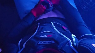 Cup Bulge & Shoulder Pads—Watch Me Edge in Full Gear
