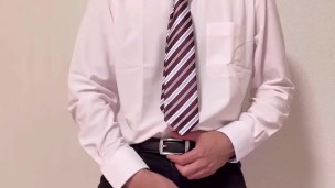 サンプル 20代若リーマン君のオナニー