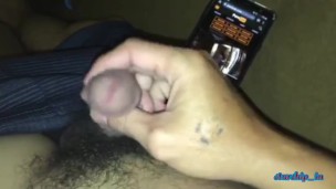 Handjob while waching pornhub porn
