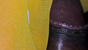 Locker Room Handjob in checking open door