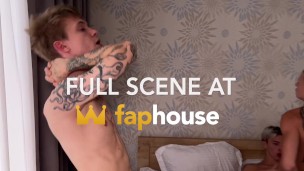 We had a group sex at home and tore each other's asses without a condom