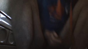 Horny skinny teen wanks in the bathroom and is ready to cum soon