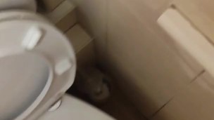 Skinny teen with erected cock takes a piss