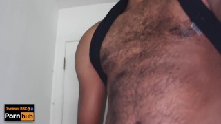 BBC ties vibrator to his cock and lets out HUGE load | EDGING HANDJOB