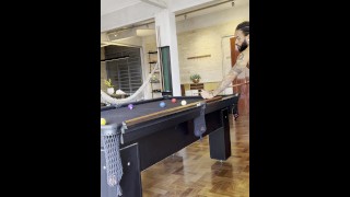 i was playing pool and showed that my dick is bigger than the pool cue