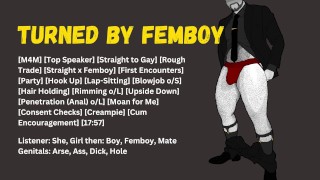 [Audio] Straight Himbo Seduced by Femboy Listener