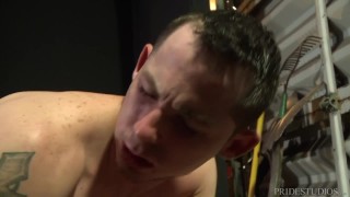 College Boy Gets Fucked & Sucks Boss Man 2 Cover Debt